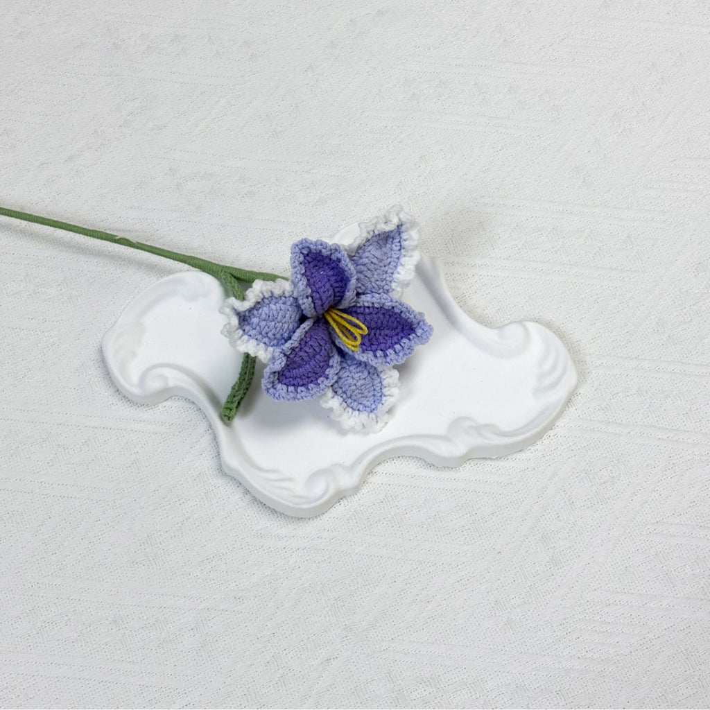 Crochet Parrot Tulip Stems-10-Pack