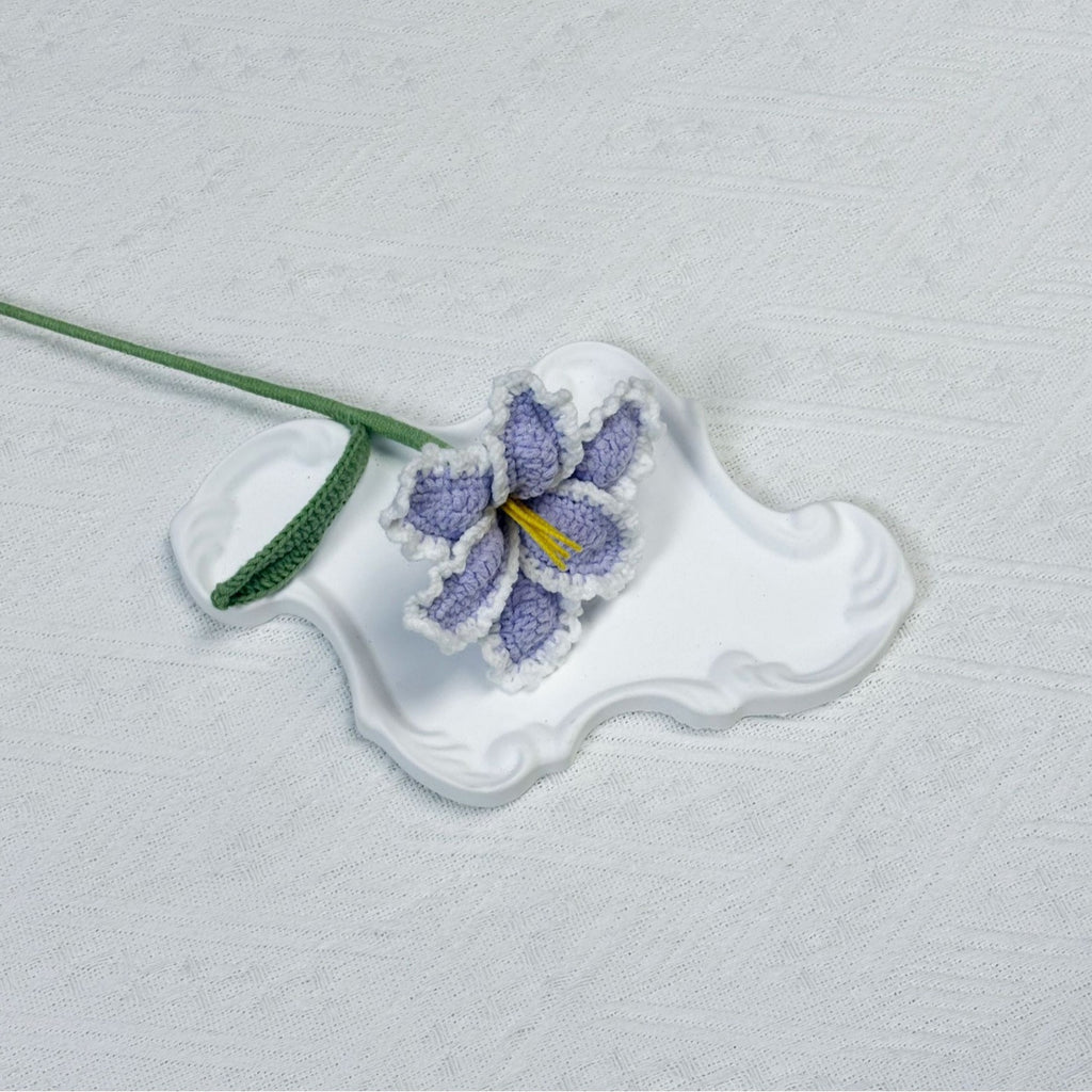 Crochet Parrot Tulip Stems-10-Pack