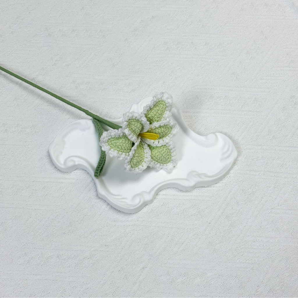 Crochet Parrot Tulip Stems-10-Pack