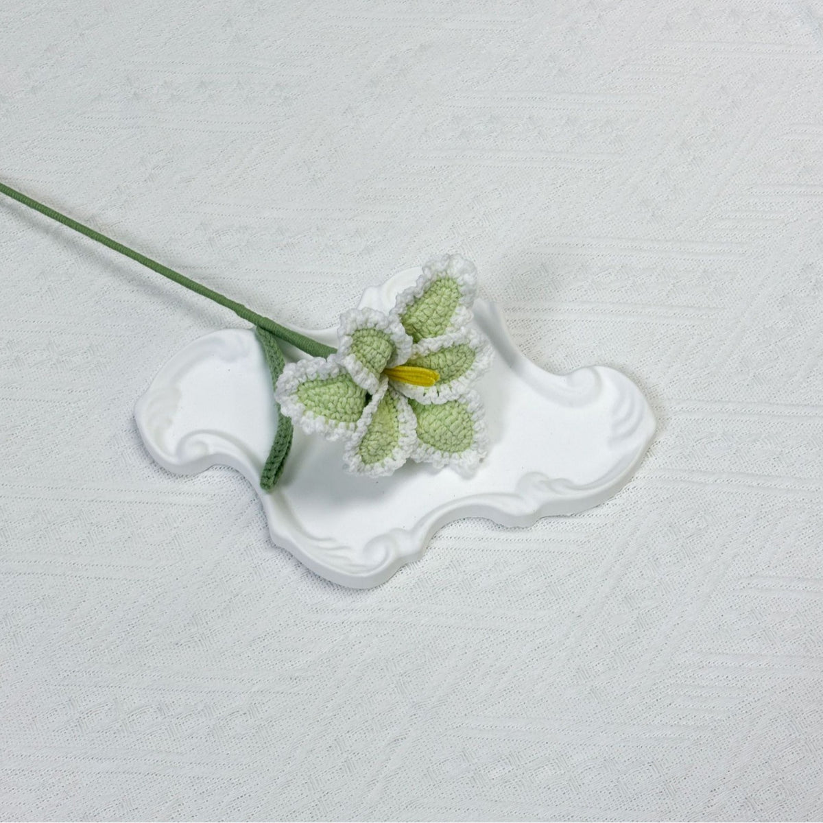 Crochet Parrot Tulip Stems-10-Pack