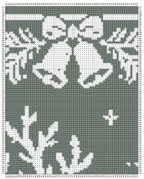 Santa Reindeer Village Crochet Mosaic Pattern-Digital Download