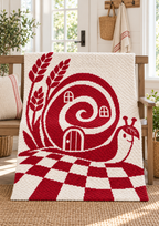 Snail House Garden C2C Crochet Mosaic Pattern-Digital Download