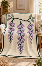 Wisteria C2C Blanket Pattern PDF-Digital Download