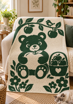 Bear Apple Garden C2C Crochet Mosaic Pattern-Digital Download