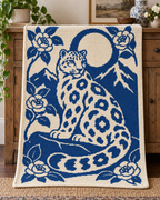 Snow Leopard Moon C2C Crochet Mosaic Pattern-Digital Download