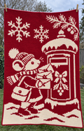 CHRISTMAS MOUSE MAIL | Large-Format Crochet Mosaic Pattern-Digital Download
