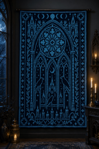 Gothic Cathedral C2C Crochet Mosaic Pattern-Digital Download