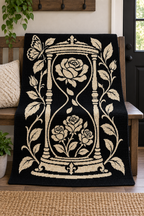 Rose Hourglass Butterfly C2C Crochet Mosaic Pattern-Digital Download