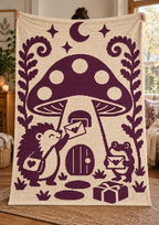 Hedgehog Frog Mushroom Mail C2C Crochet Mosaic Pattern-Digital Download