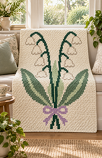 Lily C2C Crochet Blanket Pattern PDF-Digital Download