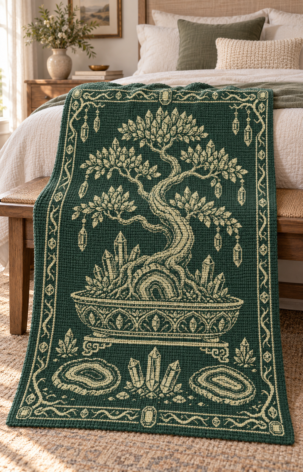 Crystal Bonsai C2C Crochet Mosaic Pattern-Digital Download