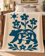 Bear Mountain River C2C Crochet Mosaic Pattern-Digital Download