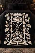 Rose Hourglass Butterfly C2C Crochet Mosaic Pattern-Digital Download