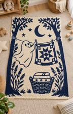 Ghost Quilt C2C Crochet Mosaic Pattern-Digital Download
