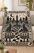 Moon Chess Rabbit Garden C2C Crochet Mosaic Pattern-Digital Download