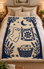 Ghost Quilt C2C Crochet Mosaic Pattern-Digital Download
