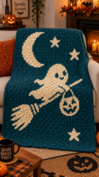 Halloween C2C Crochet Pattern Bundle – 10 Designs Digital Download