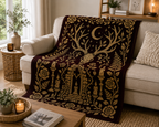 Antler Forest Shrine C2C Crochet Mosaic Pattern-Digital Download