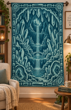 Crystal Waterfall C2C Crochet Mosaic Pattern-Digital Download