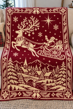 Santa Reindeer Village Crochet Mosaic Pattern-Digital Download