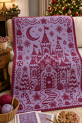 Gingerbread Castle C2C Crochet Mosaic Pattern-Digital Download