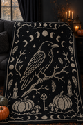 Raven Moon Pumpkin C2C Crochet Mosaic Pattern-Digital Download