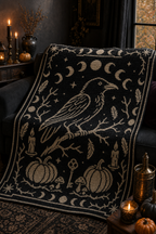 Raven Moon Pumpkin C2C Crochet Mosaic Pattern-Digital Download