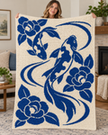 Koi and Roses C2C Crochet Mosaic Pattern-Digital Download