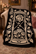 Rose Hourglass Butterfly C2C Crochet Mosaic Pattern-Digital Download