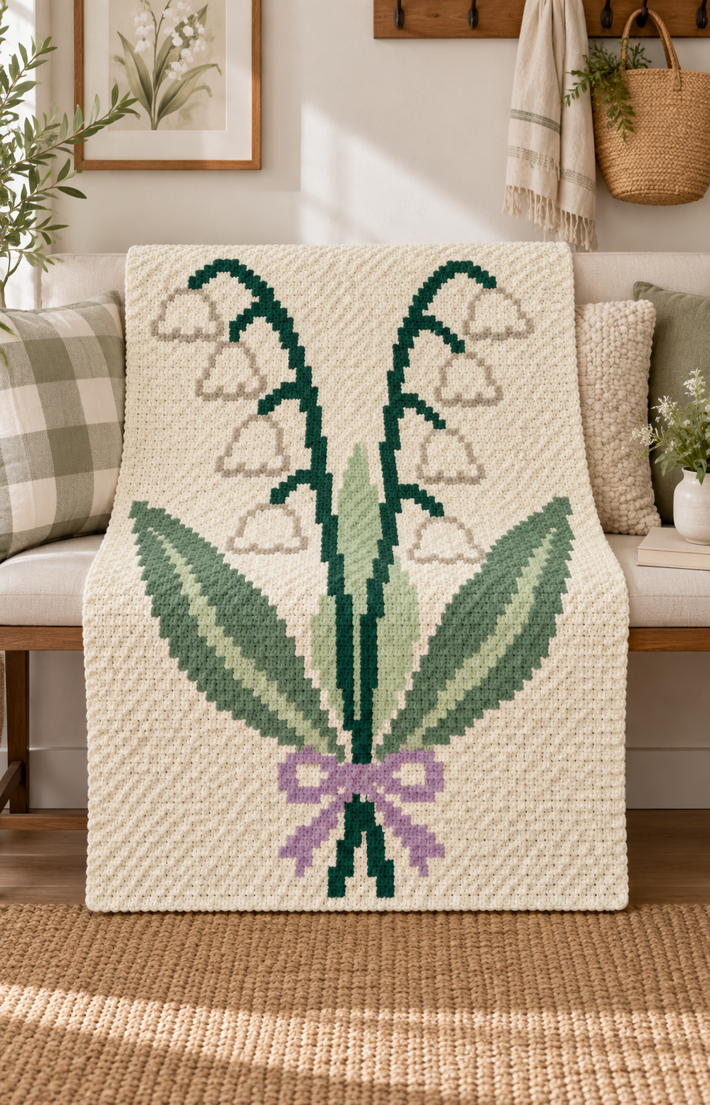 Lily C2C Crochet Blanket Pattern PDF-Digital Download