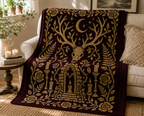 Antler Forest Shrine C2C Crochet Mosaic Pattern-Digital Download