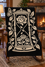 Rose Hourglass Butterfly C2C Crochet Mosaic Pattern-Digital Download