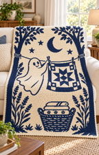 Ghost Quilt C2C Crochet Mosaic Pattern-Digital Download