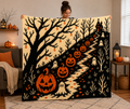 Halloween Pumpkin Path C2C Crochet Mosaic Pattern-Digital Download