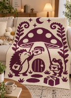 Hedgehog Frog Mushroom Mail C2C Crochet Mosaic Pattern-Digital Download