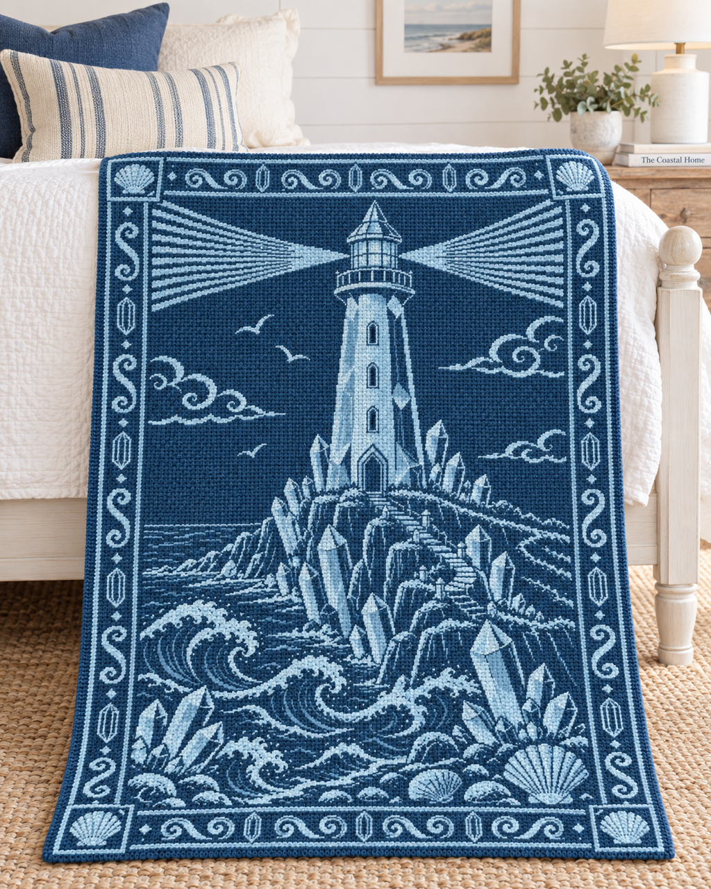 Crystal Lighthouse C2C Crochet Mosaic Pattern-Digital Download
