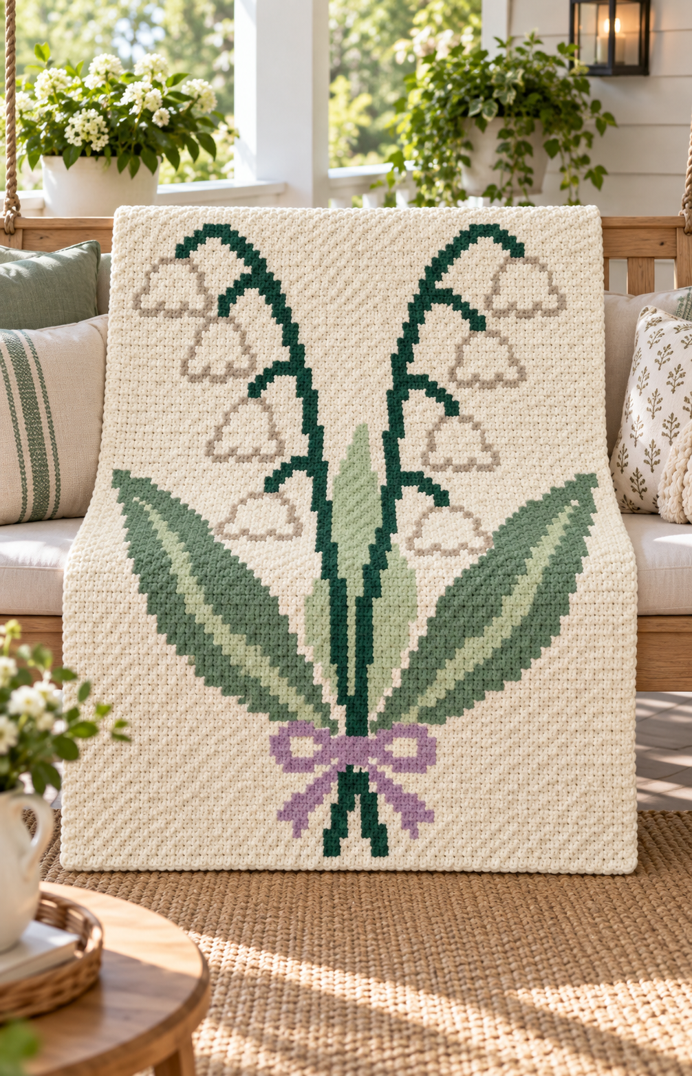 Lily C2C Crochet Blanket Pattern PDF-Digital Download