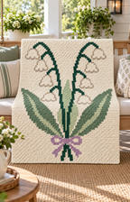Lily C2C Crochet Blanket Pattern PDF-Digital Download