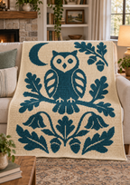 Product Title Owl Oak Acorns C2C Crochet Mosaic Pattern-Digital Download