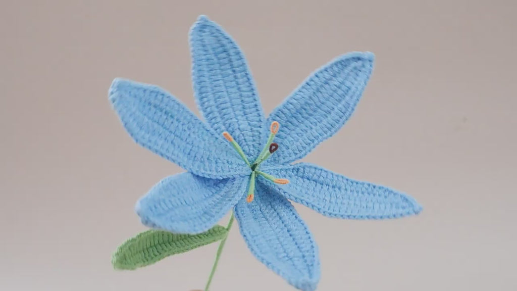 10 Pcs Handmade Crochet Lily Flowers