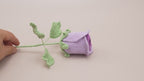 10PCS Handmade Crochet Rose Flower Set – Gifts & Home Decor