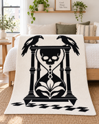 Raven Skull Hourglass C2C Crochet Mosaic Pattern-Digital Download