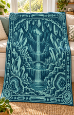 Crystal Waterfall C2C Crochet Mosaic Pattern-Digital Download