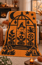 Ghost Witch Greenhouse C2C Crochet Mosaic Pattern-Digital Download