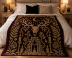 Antler Forest Shrine C2C Crochet Mosaic Pattern-Digital Download