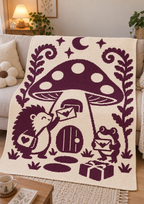 Hedgehog Frog Mushroom Mail C2C Crochet Mosaic Pattern-Digital Download