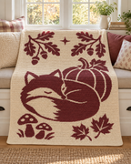Sleeping Fox Autumn C2C Crochet Mosaic Pattern-Digital Download
