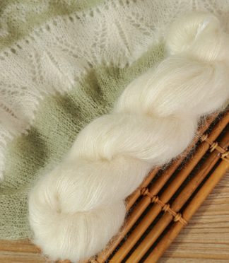 10PCS White Factory Silk Mohair 50g/425m Pure Silk Mulberry Silk Mohair Hand Dyed Thread Base