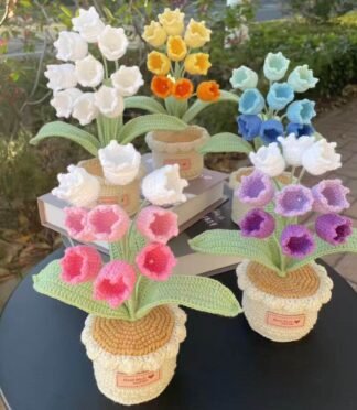 1PCS Hand-Crocheted Wool Flower