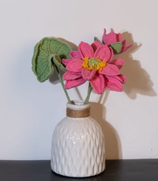 Knitted Lotus Suit With Vase
